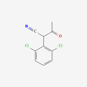 molecular formula C10H7Cl2NO B1486442 2-(2,6-Dichlorophenyl)-3-oxobutanenitrile CAS No. 186196-04-3