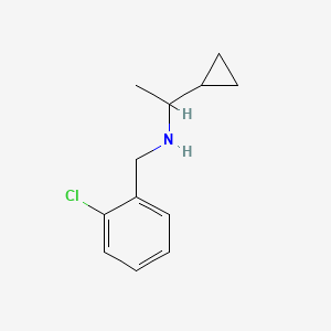 [(2-Chlorophenyl)methyl](1-cyclopropylethyl)amine