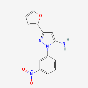 3-(furan-2-yl)-1-(3-nitrophenyl)-1H-pyrazol-5-amine