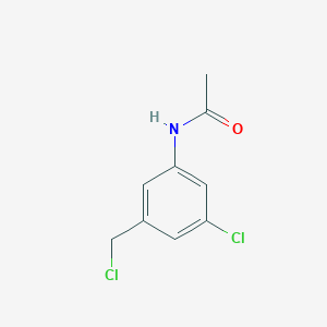 molecular formula C9H9Cl2NO B14864574 N-(3-Chloro-5-(chloromethyl)phenyl)acetamide 
