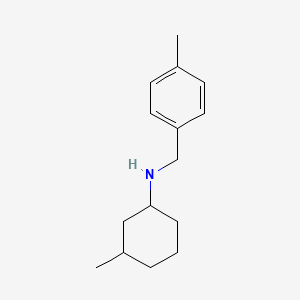 3-methyl-N-[(4-methylphenyl)methyl]cyclohexan-1-amine