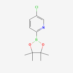 molecular formula C11H15BClNO2 B1486475 5-Chloro-2-(4,4,5,5-tetramethyl-1,3,2-dioxaborolan-2-yl)pyridine CAS No. 652148-93-1