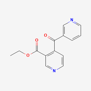 molecular formula C14H12N2O3 B14864776 Ethyl 4-(3-pyridinylcarbonyl)-3-pyridinecarboxylate 