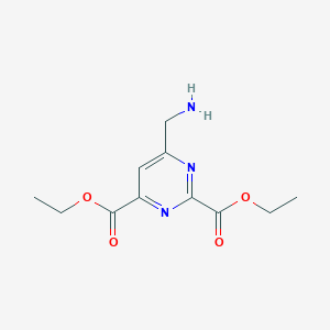 molecular formula C11H15N3O4 B14864787 Diethyl 6-(aminomethyl)pyrimidine-2,4-dicarboxylate CAS No. 944901-76-2