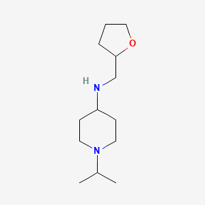 molecular formula C13H26N2O B1486480 N-[(oxolan-2-yl)methyl]-1-(propan-2-yl)piperidin-4-amine CAS No. 1021069-68-0