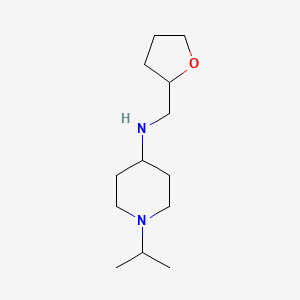 N-[(oxolan-2-yl)methyl]-1-(propan-2-yl)piperidin-4-amine