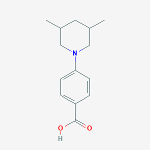 molecular formula C14H19NO2 B1486482 4-(3,5-Dimethylpiperidin-1-yl)benzoic acid CAS No. 1020933-69-0