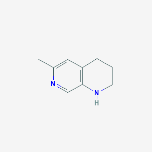 molecular formula C9H12N2 B14864846 6-Methyl-1,2,3,4-tetrahydro-1,7-naphthyridine 