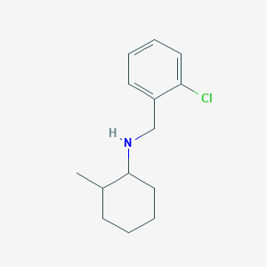 molecular formula C14H20ClN B1486487 N-[(2-chlorophenyl)methyl]-2-methylcyclohexan-1-amine CAS No. 1036540-42-7