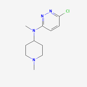 molecular formula C11H17ClN4 B1486491 6-chloro-N-methyl-N-(1-methylpiperidin-4-yl)pyridazin-3-amine CAS No. 1152555-09-3