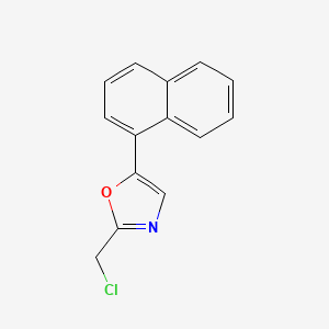 molecular formula C14H10ClNO B1486492 2-(Chloromethyl)-5-(naphthalen-1-yl)oxazole CAS No. 1152546-40-1
