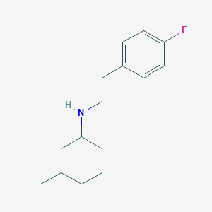molecular formula C15H22FN B1486494 N-[2-(4-fluorophenyl)ethyl]-3-methylcyclohexan-1-amine CAS No. 1019574-40-3
