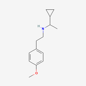 molecular formula C14H21NO B1486499 (1-Cyclopropylethyl)[2-(4-methoxyphenyl)ethyl]amine CAS No. 1019634-31-1