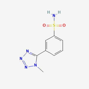 3-(1-methyl-1H-1,2,3,4-tetrazol-5-yl)benzene-1-sulfonamide