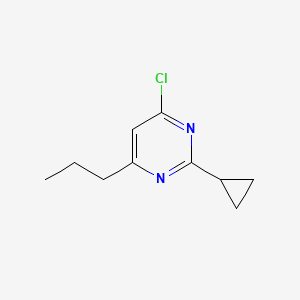 molecular formula C10H13ClN2 B1486507 4-Chloro-2-cyclopropyl-6-propylpyrimidine CAS No. 1153409-24-5