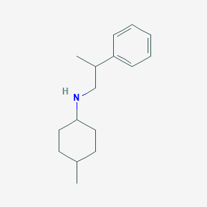 molecular formula C16H25N B1486508 4-methyl-N-(2-phenylpropyl)cyclohexan-1-amine CAS No. 1152492-87-9