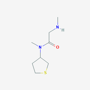 molecular formula C8H16N2OS B1486513 N-methyl-2-(methylamino)-N-(thiolan-3-yl)acetamide CAS No. 1095625-80-1