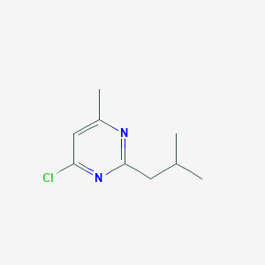 molecular formula C9H13ClN2 B1486517 4-Chloro-6-methyl-2-(2-methylpropyl)pyrimidine CAS No. 1153408-60-6