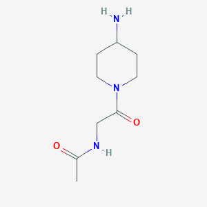 N-[2-(4-aminopiperidin-1-yl)-2-oxoethyl]acetamide