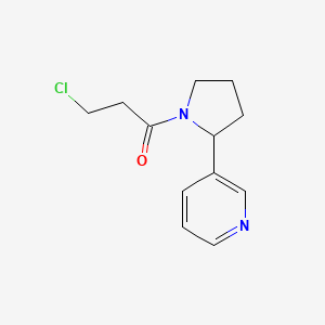 3-Chloro-1-[2-(pyridin-3-yl)pyrrolidin-1-yl]propan-1-one