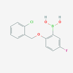 2-(2-Chlorophenylmethoxy)-5-fluorophenylboronic acid