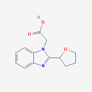 2-[2-(oxolan-2-yl)-1H-1,3-benzodiazol-1-yl]acetic acid
