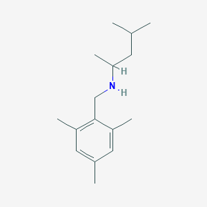 molecular formula C16H27N B1486537 (4-Methylpentan-2-yl)[(2,4,6-trimethylphenyl)methyl]amine CAS No. 1096899-53-4