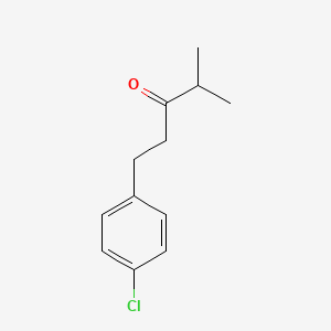molecular formula C12H15ClO B1486538 1-(4-Chlorophenyl)-4-methylpentan-3-one CAS No. 100765-42-2