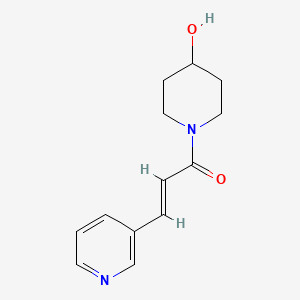B1486558 (2E)-1-(4-hydroxypiperidin-1-yl)-3-(pyridin-3-yl)prop-2-en-1-one CAS No. 1158141-90-2