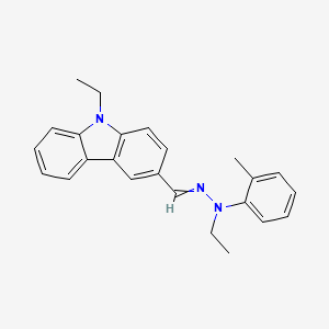 9-Ethylcarbazole-3-carboxaldehyde N-Ethyl-N-(o-tolyl)hydrazone