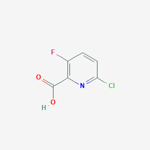molecular formula C6H3ClFNO2 B1486566 6-Chloro-3-fluoropicolinic acid CAS No. 884494-76-2