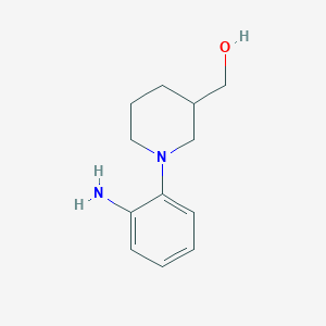 molecular formula C12H18N2O B1486578 1-(2-Aminophenyl)piperidine-3-methanol CAS No. 1154252-87-5