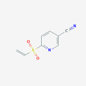 molecular formula C8H6N2O2S B1486582 6-(Ethenesulfonyl)pyridine-3-carbonitrile CAS No. 1153513-61-1
