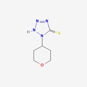 molecular formula C6H10N4OS B1486589 1-(oxan-4-yl)-1H-1,2,3,4-tetrazole-5-thiol CAS No. 1153383-66-4