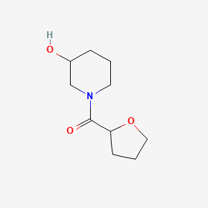 molecular formula C10H17NO3 B1486590 1-(Oxolane-2-carbonyl)piperidin-3-ol CAS No. 1154913-24-2