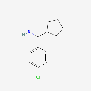 B1486593 [(4-Chlorophenyl)(cyclopentyl)methyl](methyl)amine CAS No. 1156262-40-6