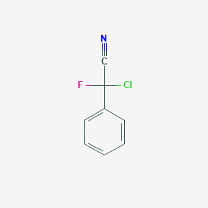 molecular formula C8H5ClFN B1486598 2-Chloro-2-fluoro-2-phenylacetonitrile CAS No. 948014-31-1