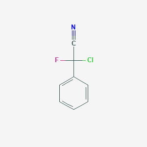 molecular formula C8H5ClFN B1486598 Chloro(fluoro)phenylacetonitrile CAS No. 948014-31-1