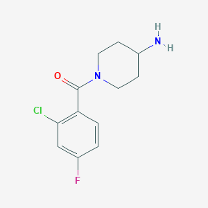 molecular formula C12H14ClFN2O B1486601 1-(2-Chloro-4-fluorobenzoyl)piperidin-4-amine CAS No. 1154258-30-6