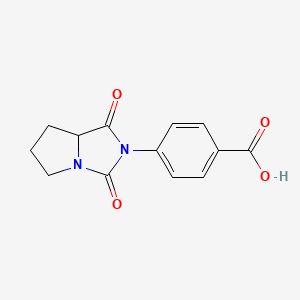 molecular formula C13H12N2O4 B1486614 4-(1,3-dioxotetrahydro-1H-pyrrolo[1,2-c]imidazol-2(3H)-yl)benzoic acid CAS No. 1219375-49-1