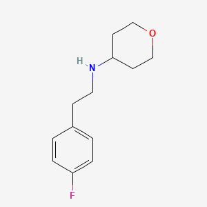 N-[2-(4-fluorophenyl)ethyl]oxan-4-amine