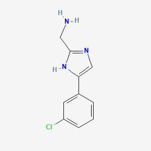 (4-(3-Chlorophenyl)-1H-imidazol-2-YL)methanamine