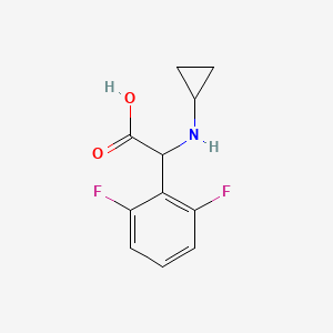 2-(Cyclopropylamino)-2-(2,6-difluorophenyl)acetic acid