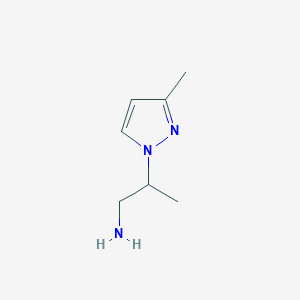 [2-(3-methyl-1H-pyrazol-1-yl)propyl]amine