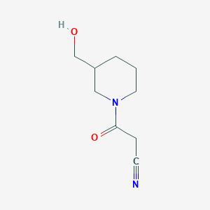 3-(3-(Hydroxymethyl)piperidin-1-yl)-3-oxopropanenitrile