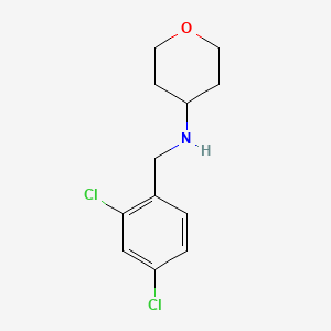 N-[(2,4-dichlorophenyl)methyl]oxan-4-amine