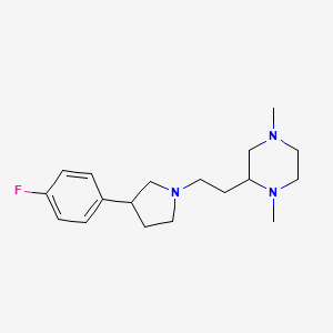 2-{2-[3-(4-Fluorophenyl)-1-pyrrolidinyl]ethyl}-1,4-dimethylpiperazine