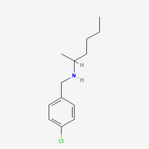 [(4-Chlorophenyl)methyl](hexan-2-yl)amine