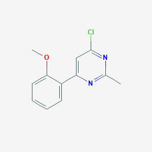 molecular formula C12H11ClN2O B1486650 4-Chloro-6-(2-methoxyphenyl)-2-methylpyrimidine CAS No. 1159820-94-6