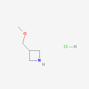 molecular formula C5H12ClNO B1486657 3-(Methoxymethyl)azetidine hydrochloride CAS No. 942308-06-7